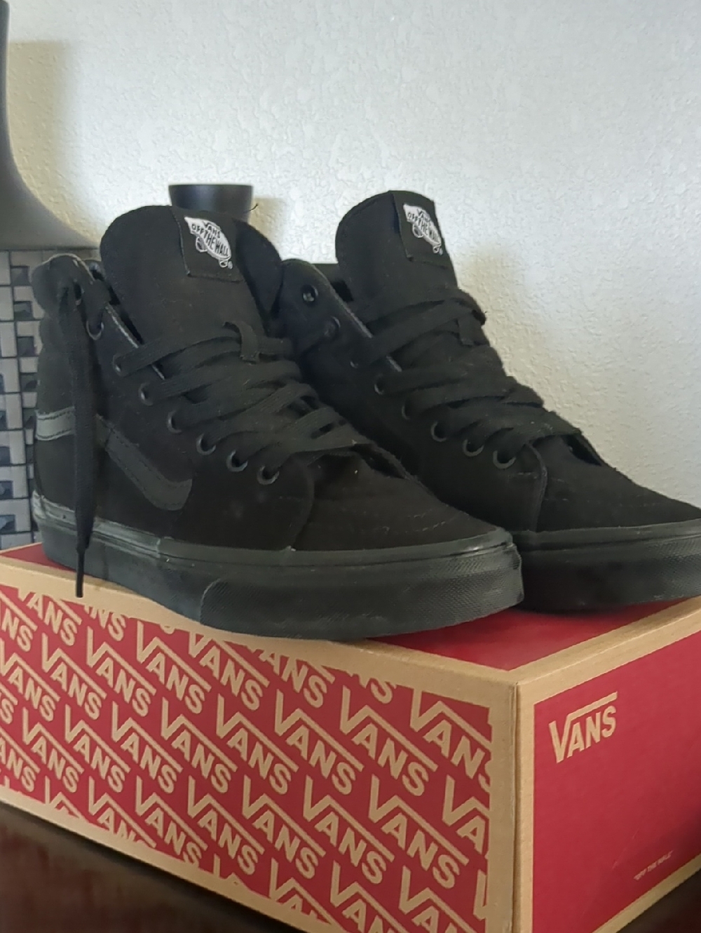 Vans Black High-Top Canvas Skate Sneakers